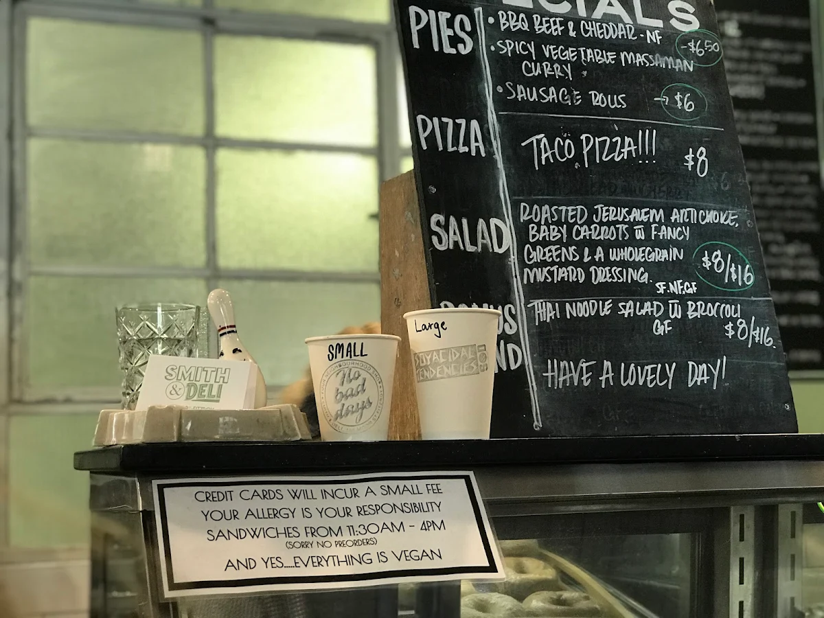 Menu, Smith & Deli
