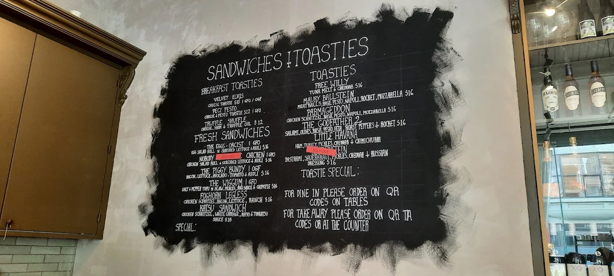 Menu, Smith & Deli
