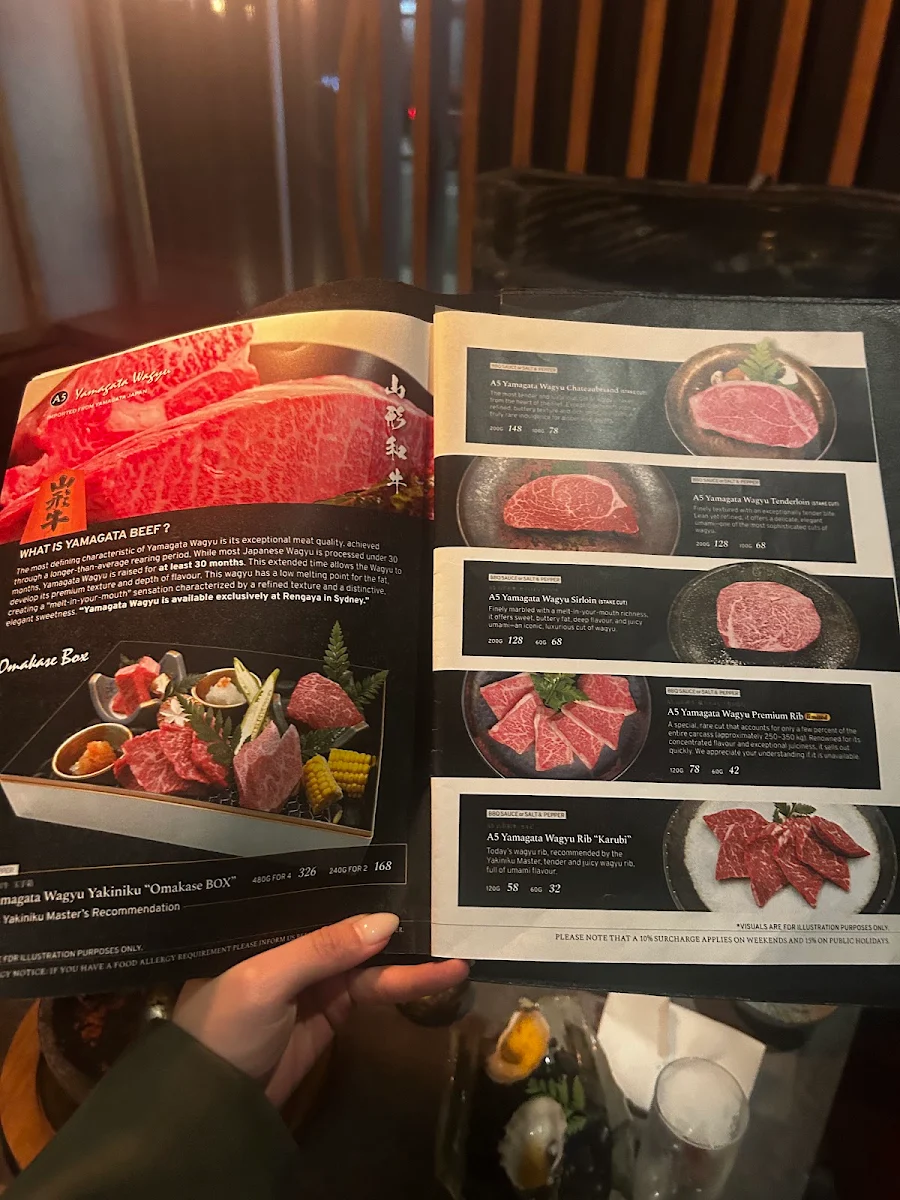 Menu, Rengaya