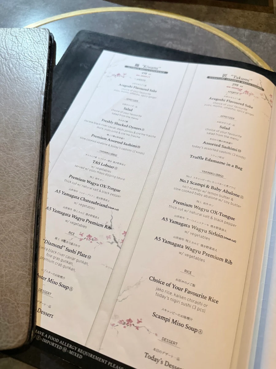 Menu, Rengaya
