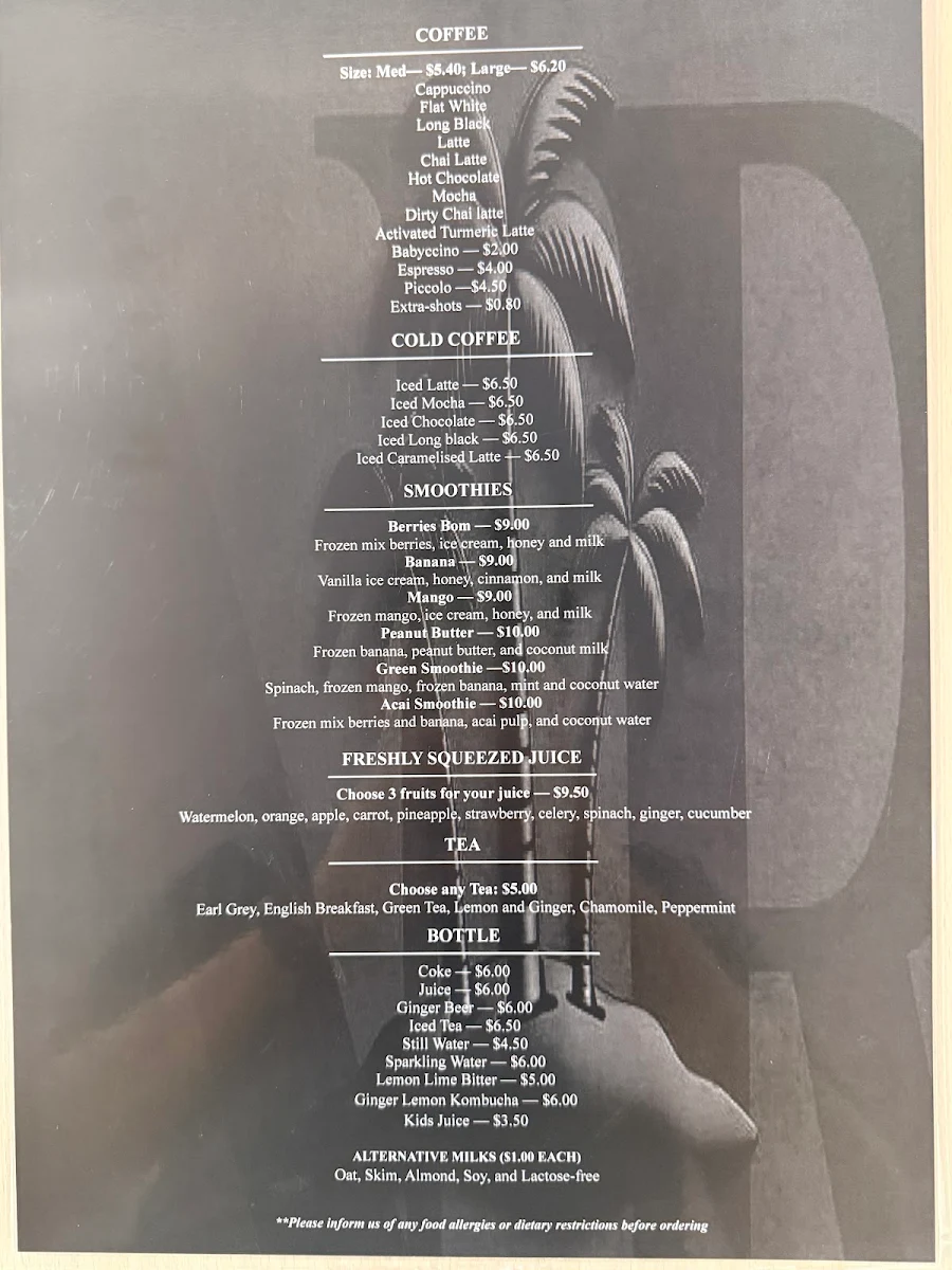 Menu, NAVAH (Cafe & Family Restaurant)