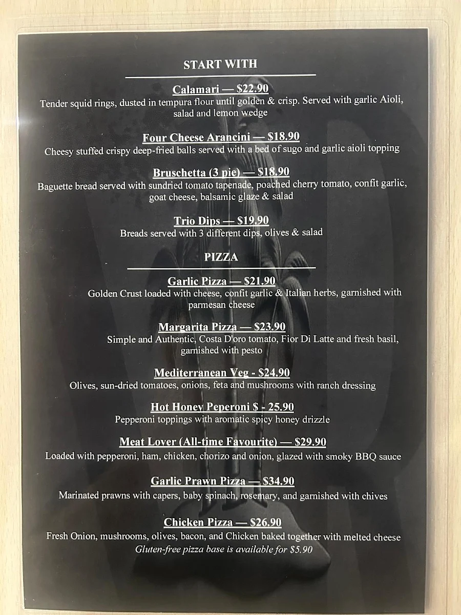 Menu, NAVAH (Cafe & Family Restaurant)