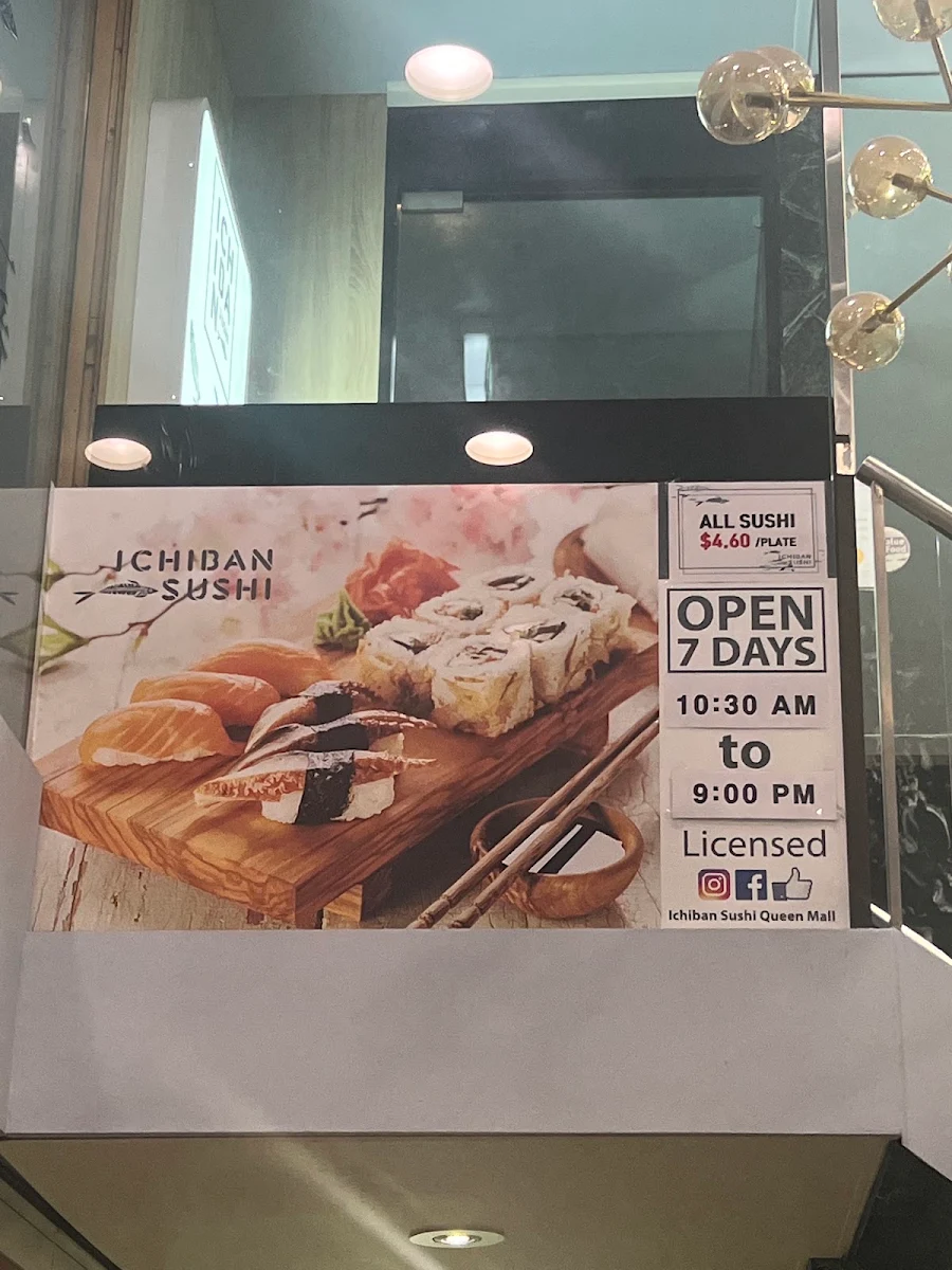 Menu, Ichiban Sushi CBD