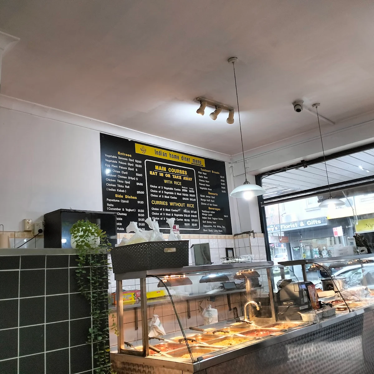 Menu, Indian home diner summer hill