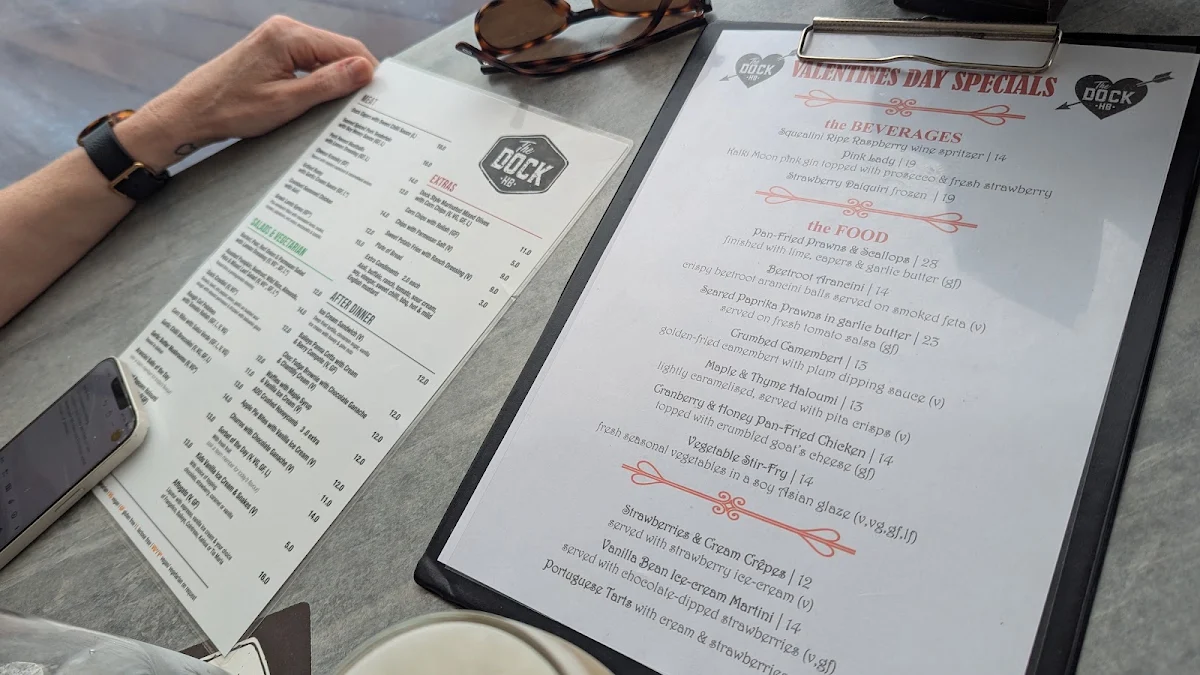 Menu, The Dock Hervey Bay - Tapas Bar & Restaurant