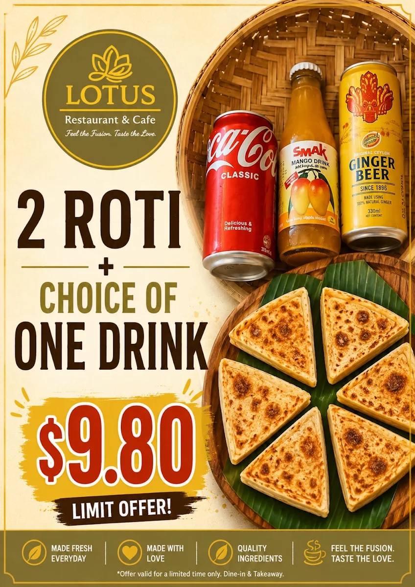 Menu, Lotus Restaurant & Cafe