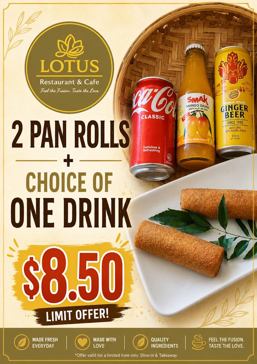 Menu, Lotus Restaurant & Cafe