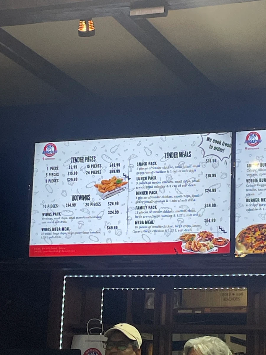 Menu, Broaster Chicken