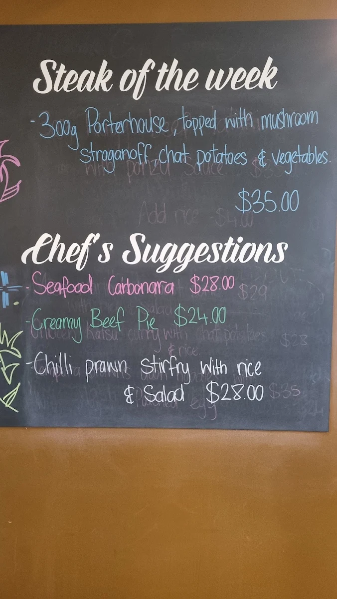 Menu, Merrimac Tavern & Cellarbrations Bottleshop