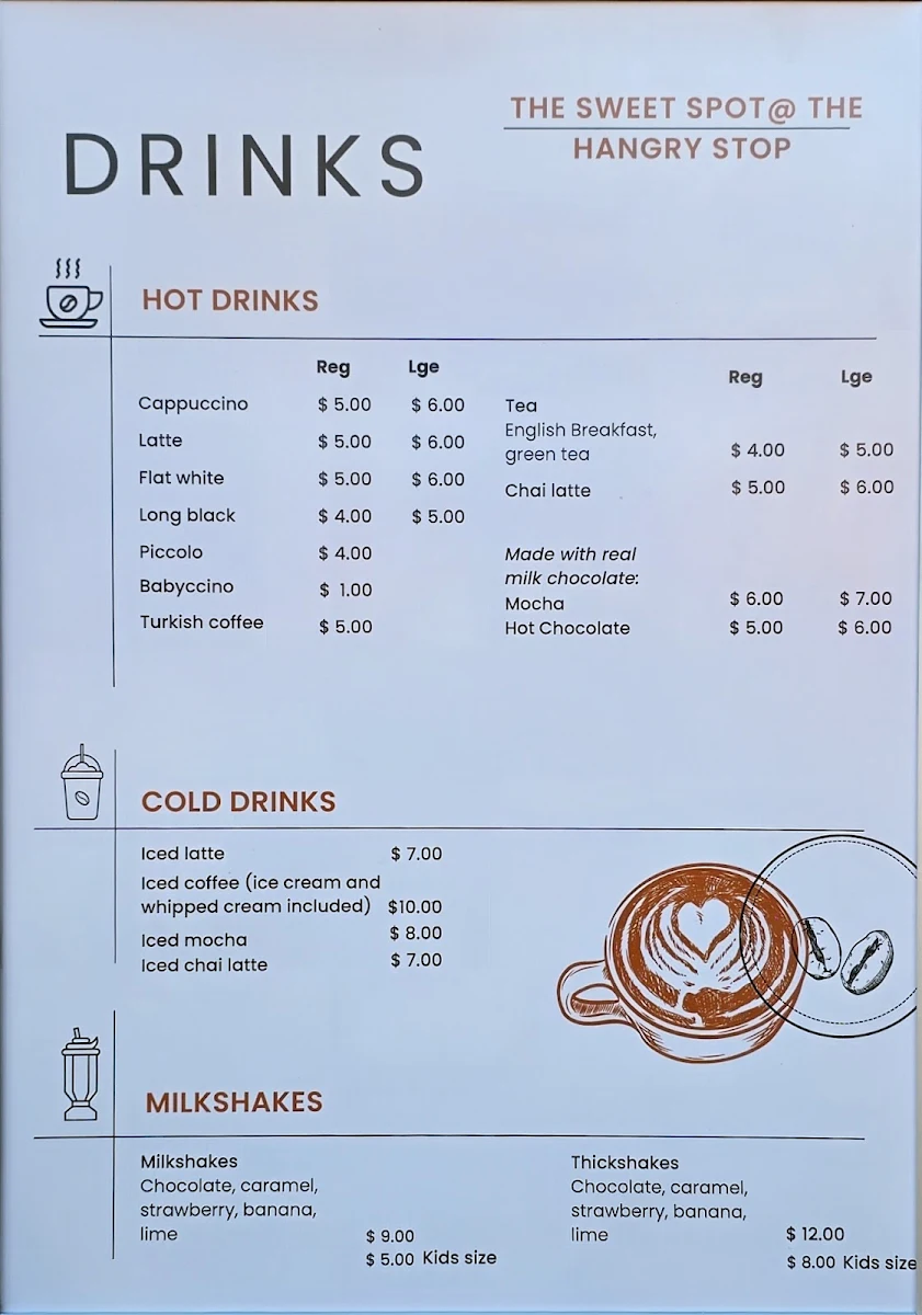 Menu, Hangry Stop