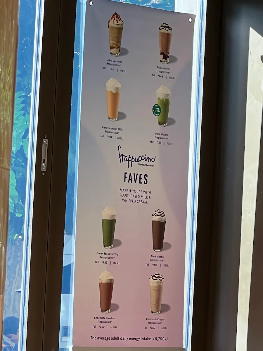 Menu, Starbucks Darling Square
