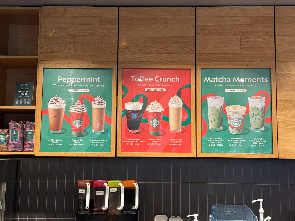 Menu, Starbucks Darling Square