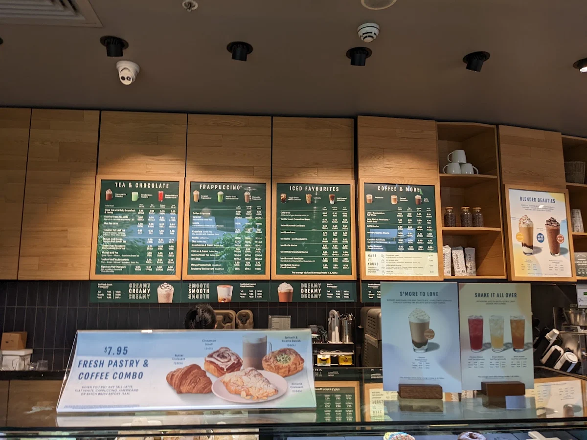 Menu, Starbucks Darling Square