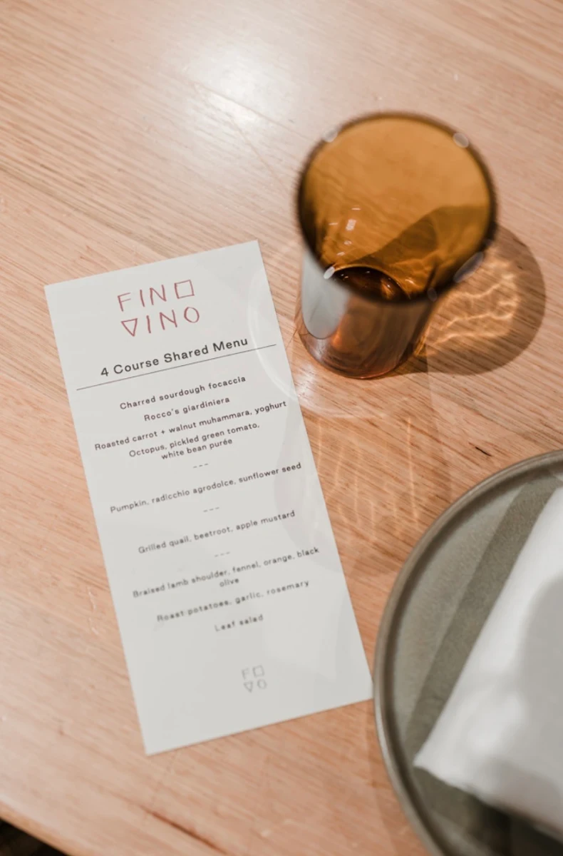 Menu, FINO VINO