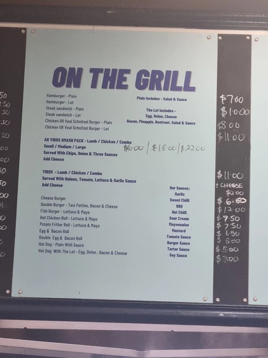 Menu, Playford Chicken