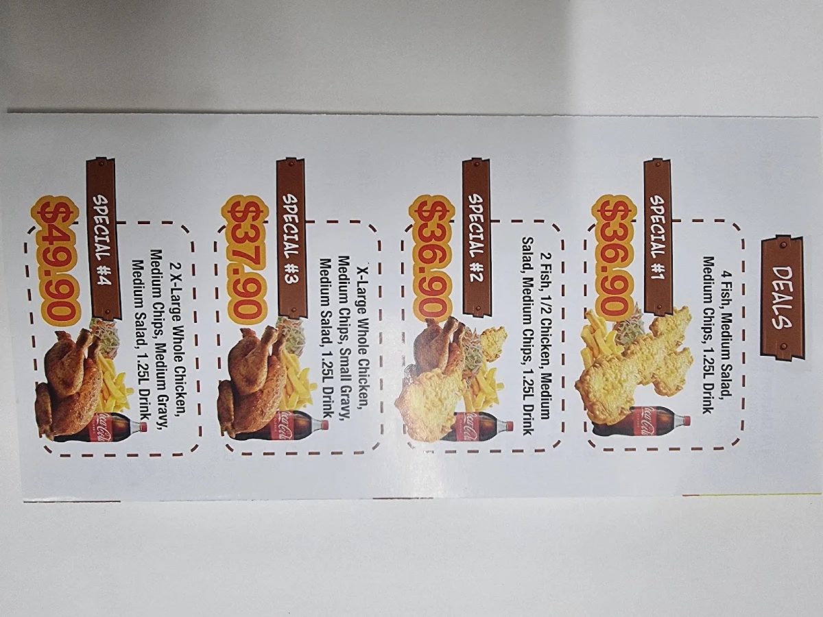 Menu, Playford Chicken