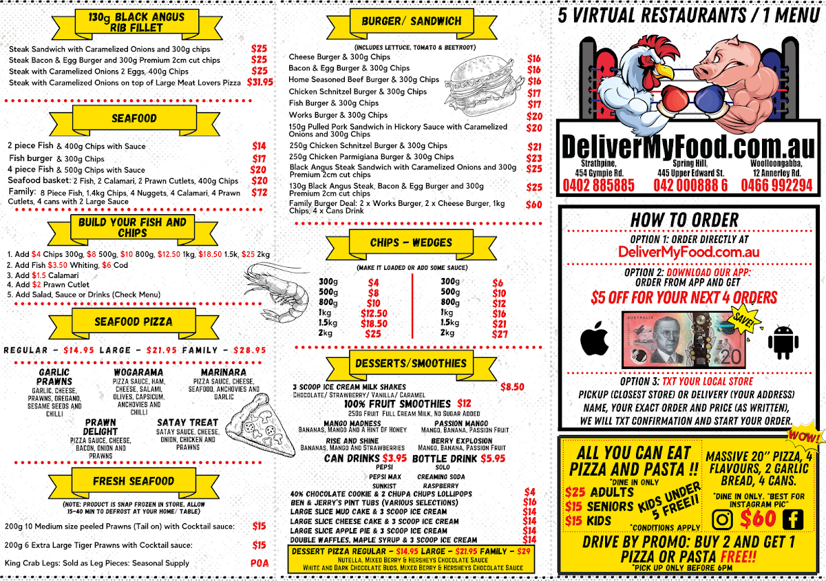 Menu, deliver my Food