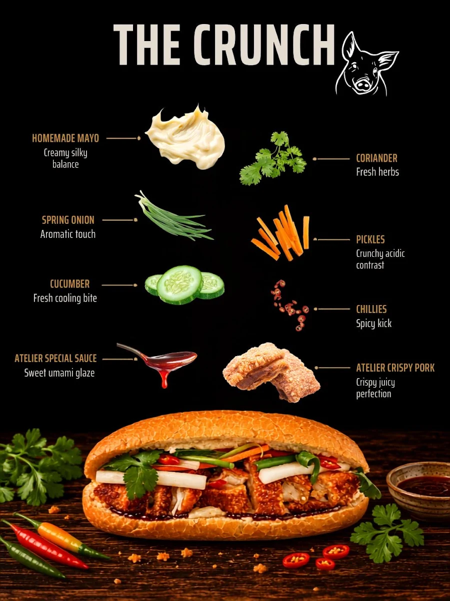 Menu, Banh Mi Atelier
