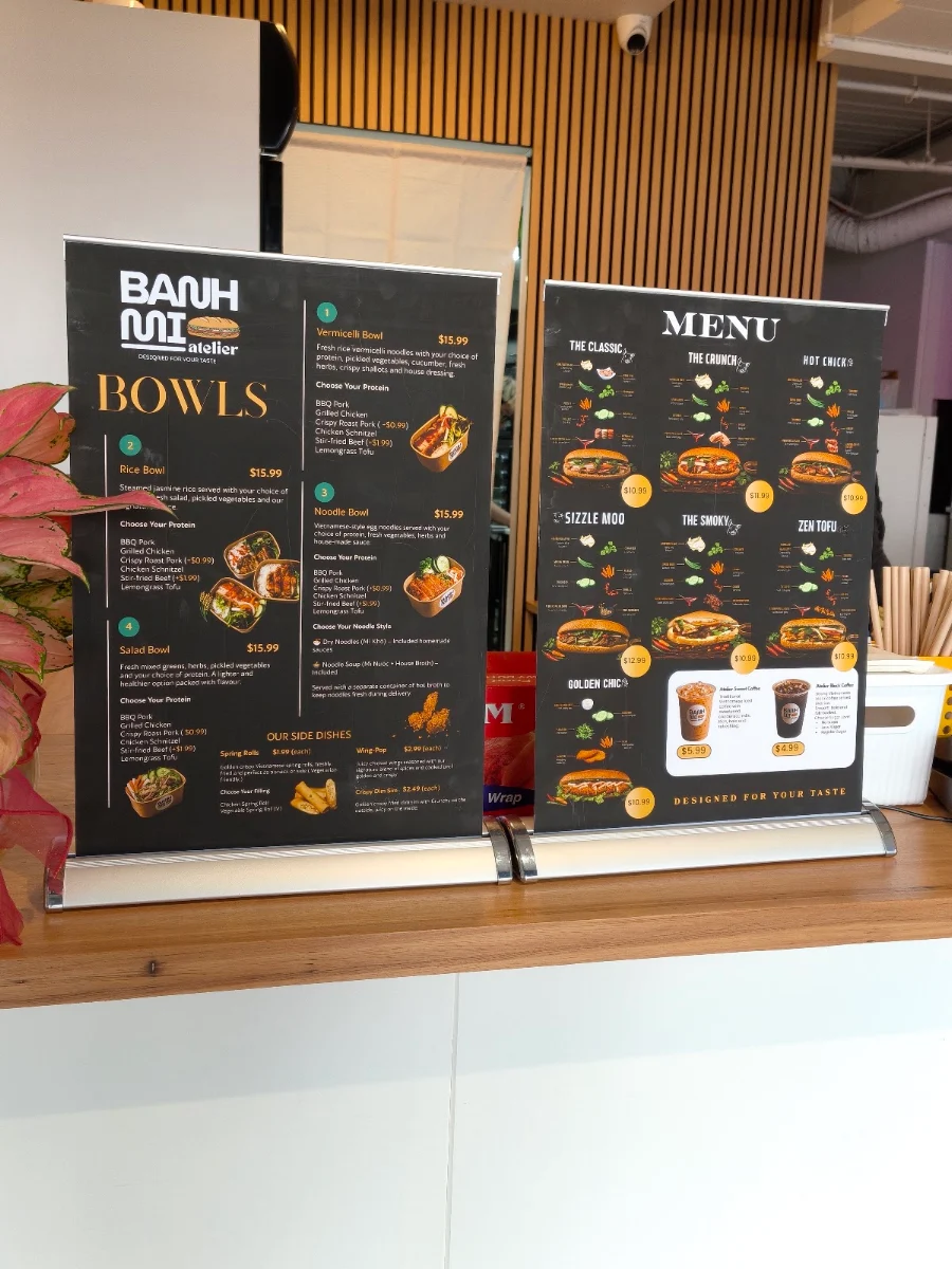 Menu, Banh Mi Atelier