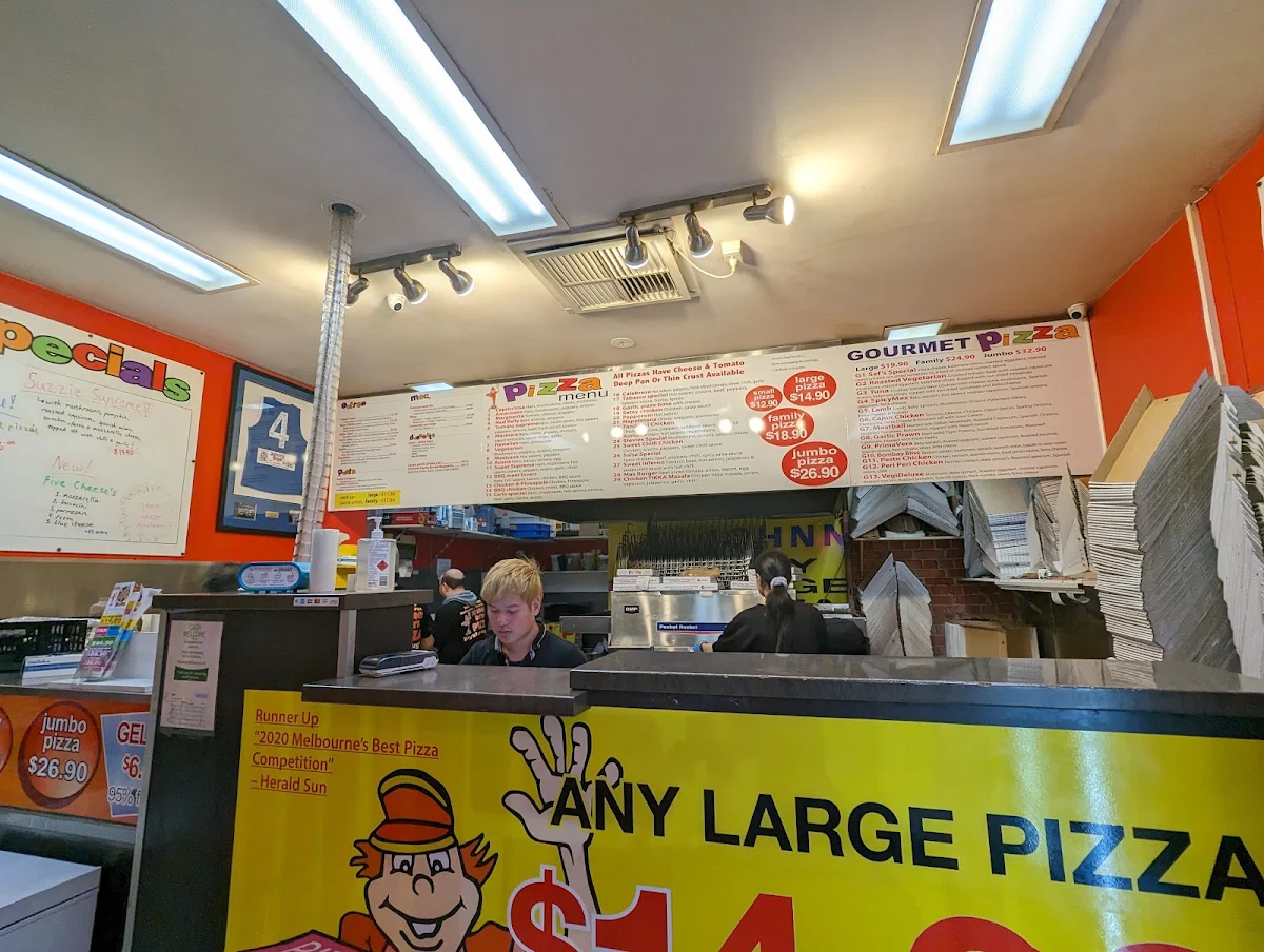 Menu, Johnny Boys Pizza Keysborough