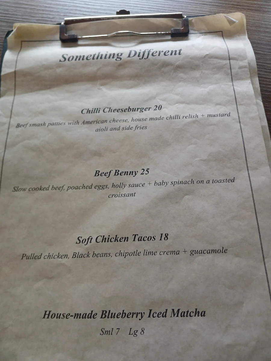 Menu, Short Black Coffee