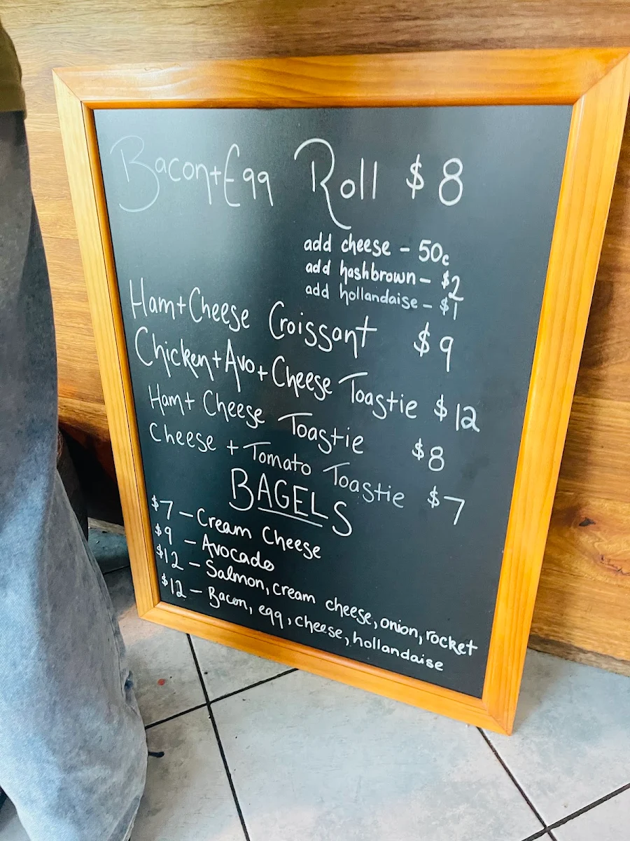 Menu, Short Black Coffee