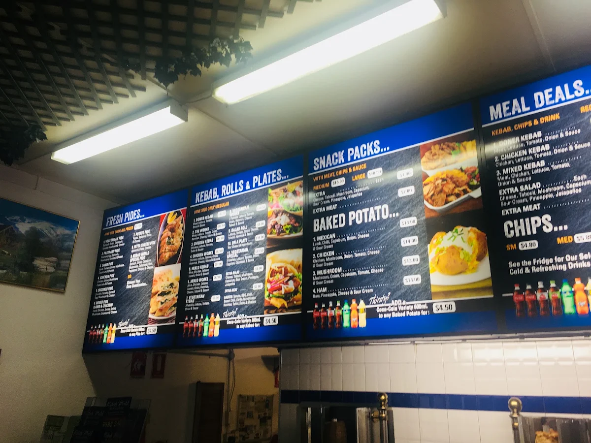 Menu, Kebab World