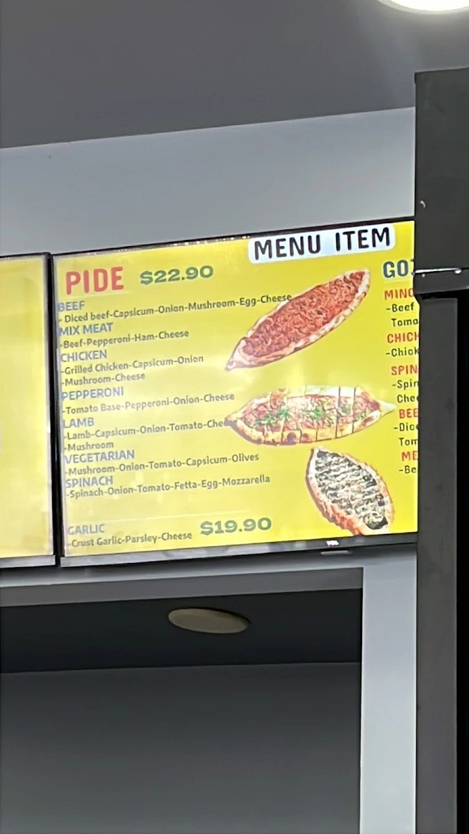 Menu, Karalee Kebab & Grill