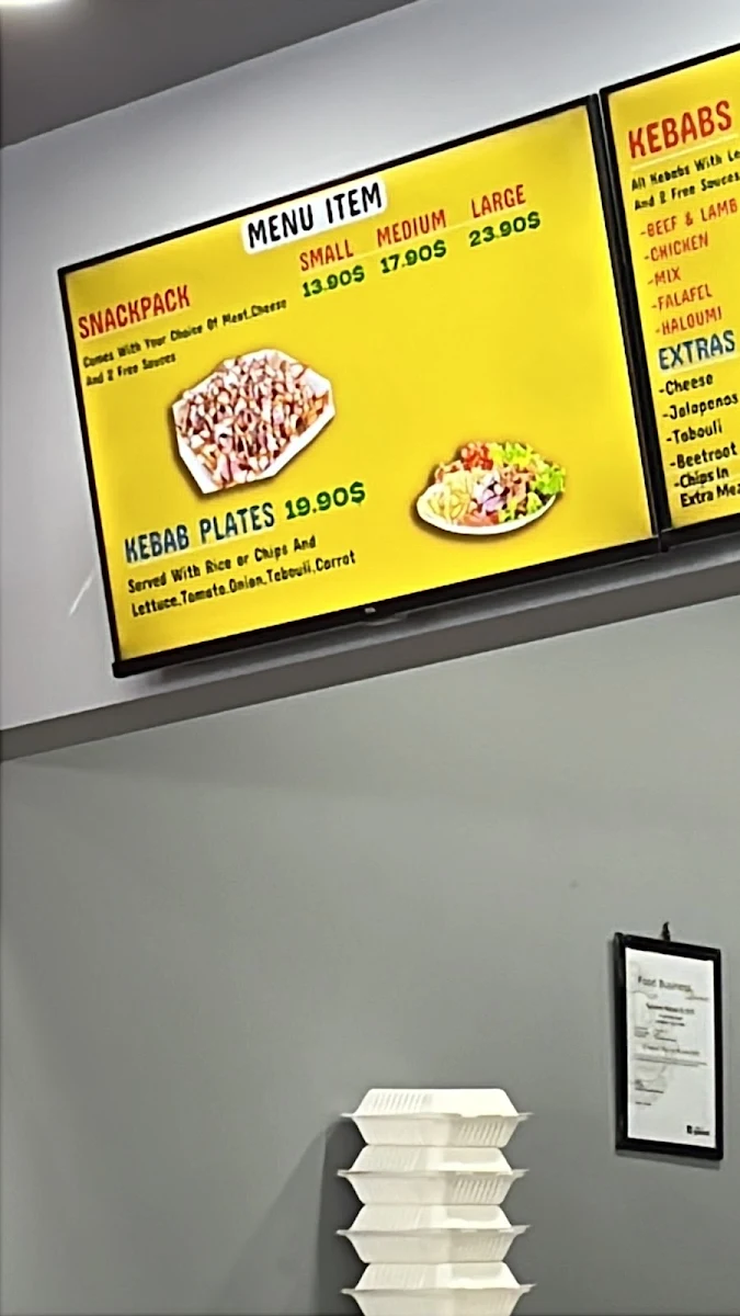 Menu, Karalee Kebab & Grill