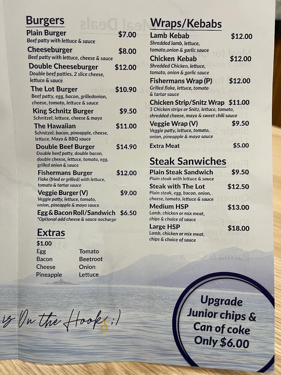 Menu, On the Hook