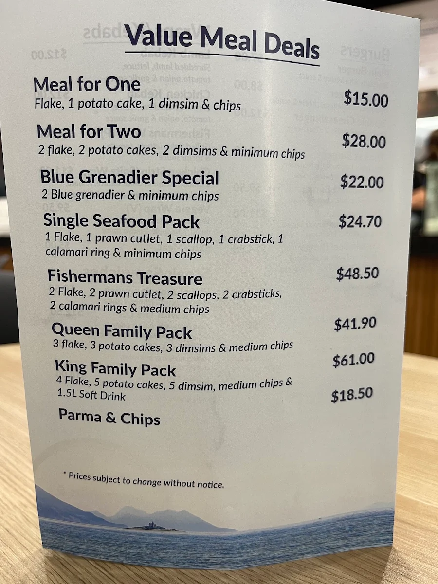 Menu, On the Hook
