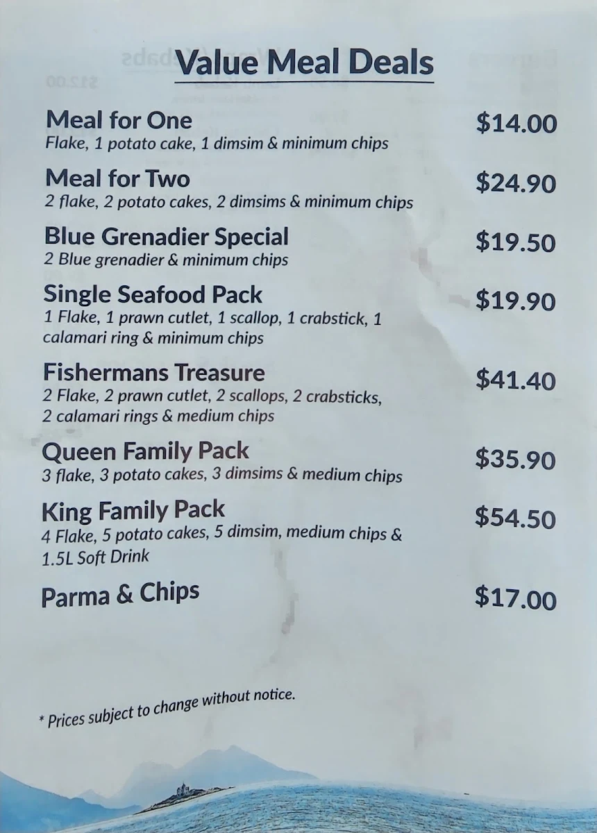 Menu, On the Hook