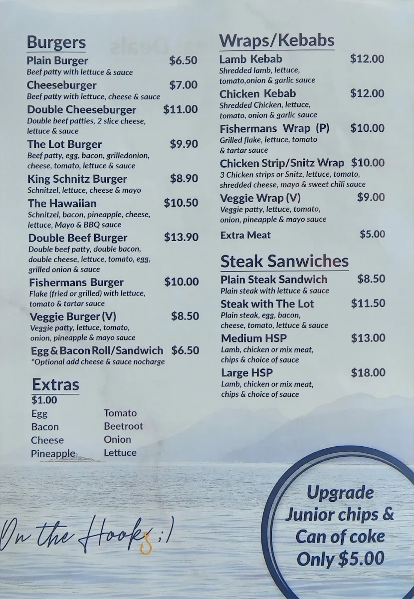 Menu, On the Hook