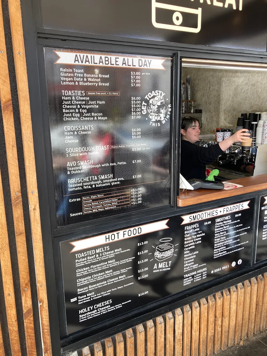 Menu, Coffee Treat