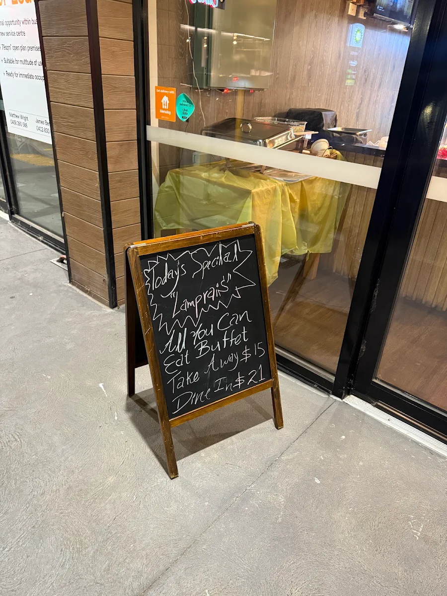 Menu, The Curry Zest
