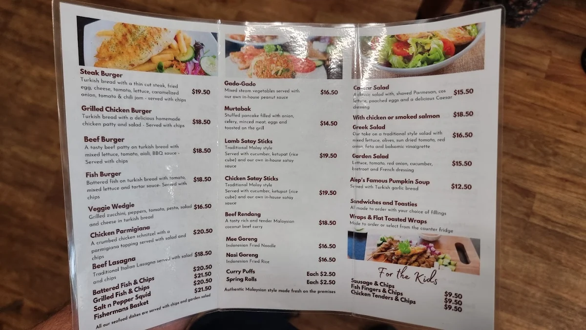 Menu, The Daily Grind