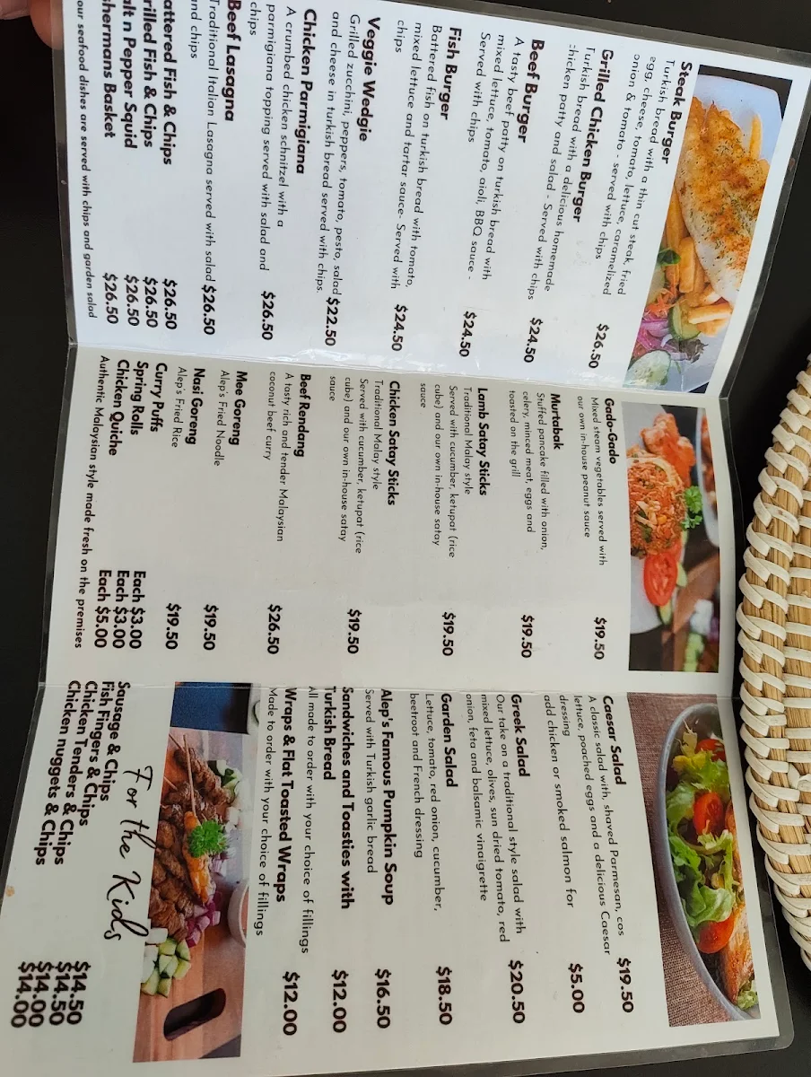 Menu, The Daily Grind