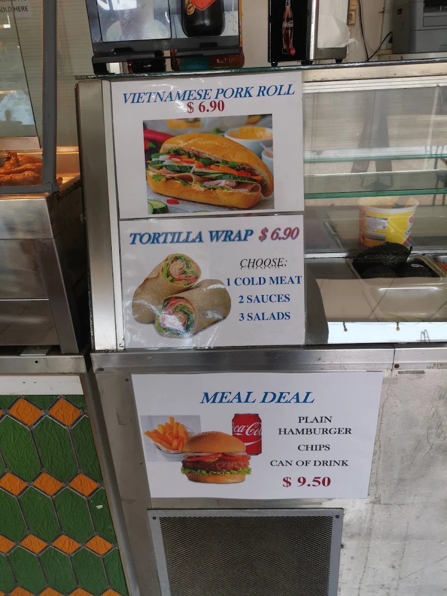 Menu, Kelvin Grove Seafood and Takeaway