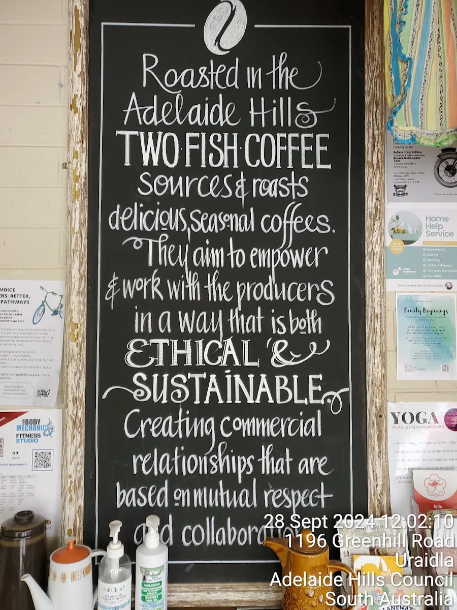Menu, Uraidla Republic Cafe, Bakery & Brewery