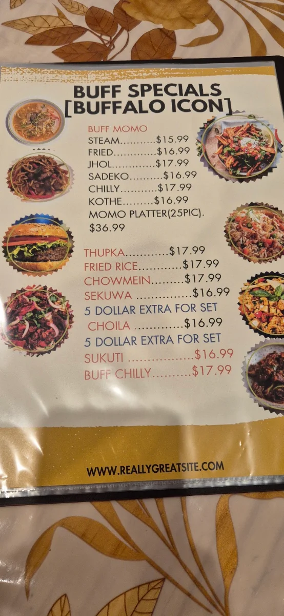 Menu, Thamel Chowk Restaurant and Bar