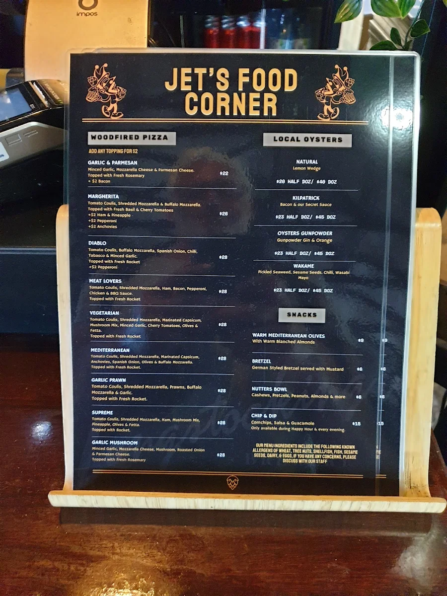 Menu, Longstocking Brewery