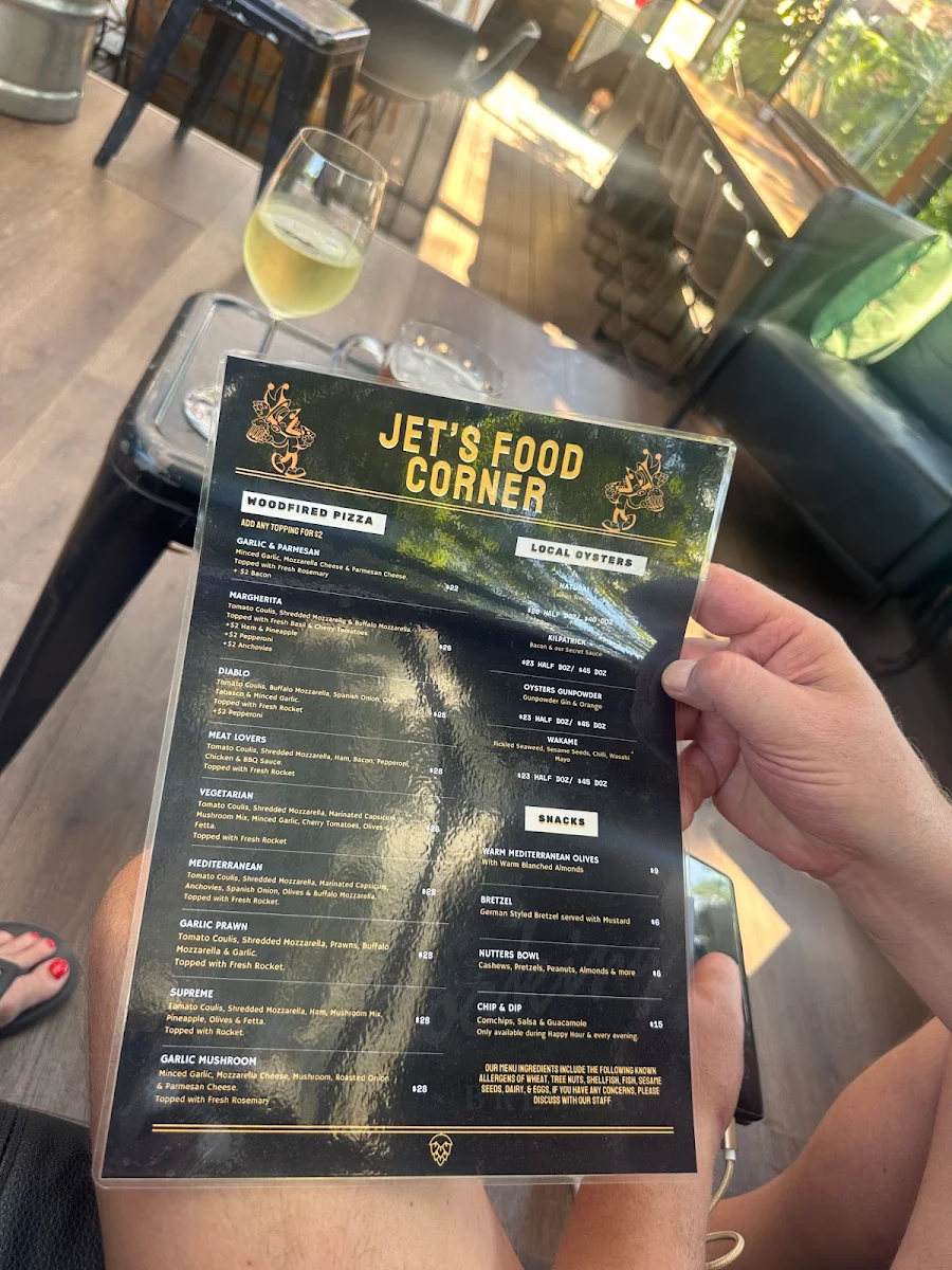 Menu, Longstocking Brewery