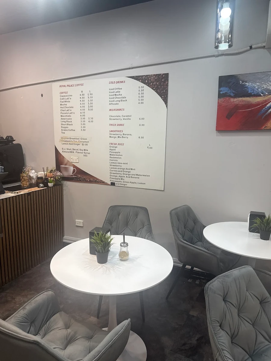 Menu, Tarboosh Café