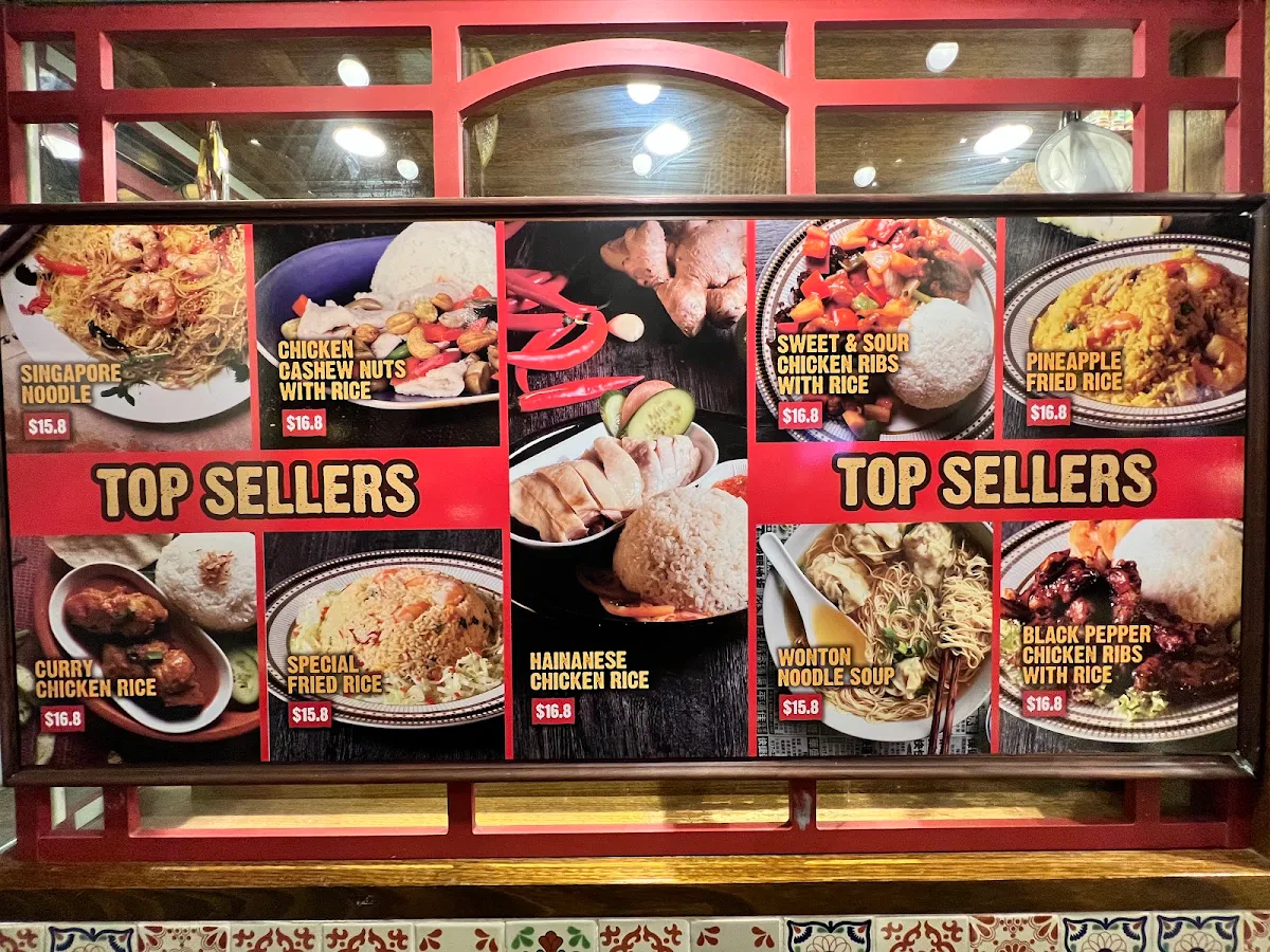 Menu, Jim's Malaysia Chatswood