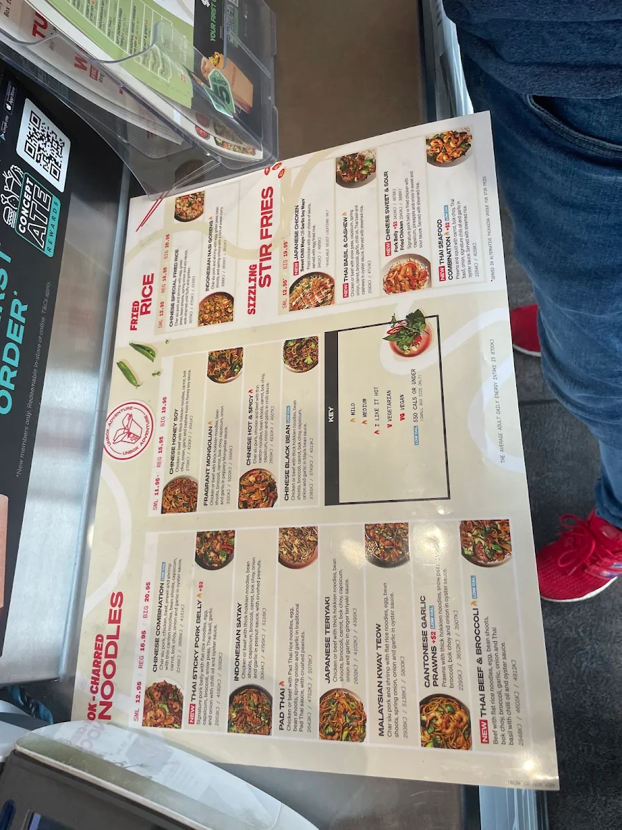Menu, Noodle Box Redcliffe