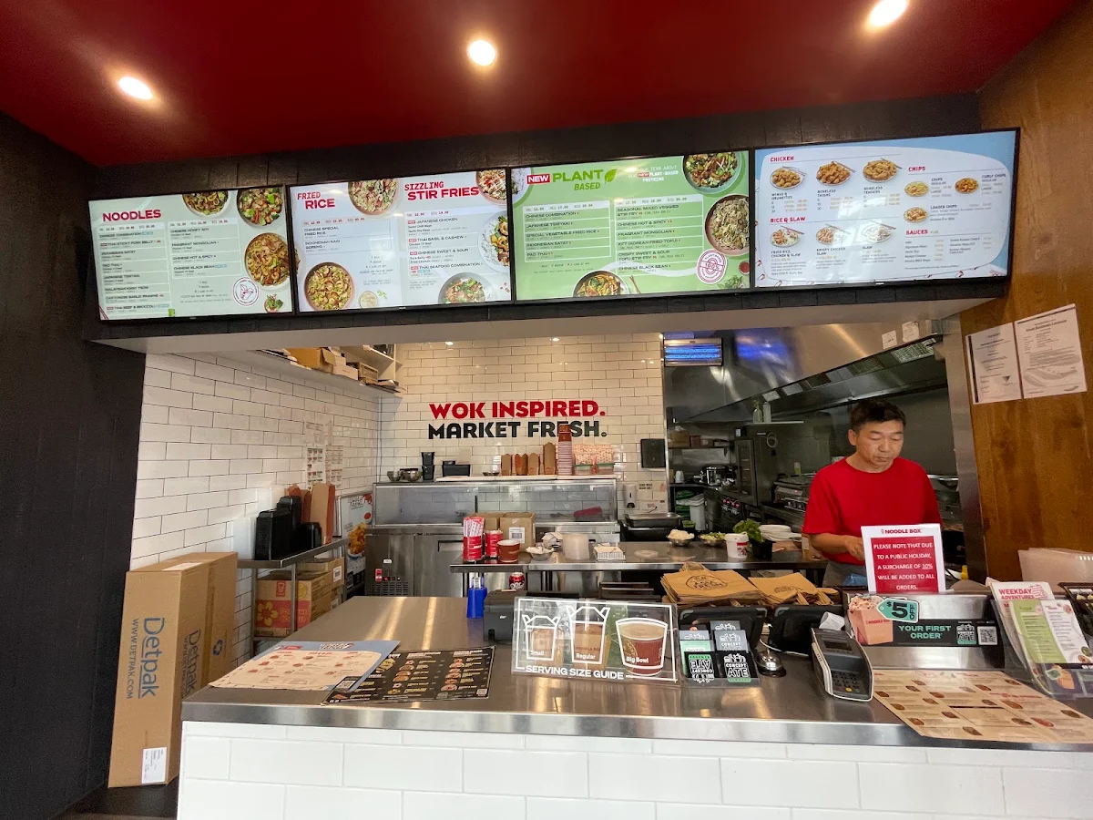 Menu, Noodle Box Redcliffe