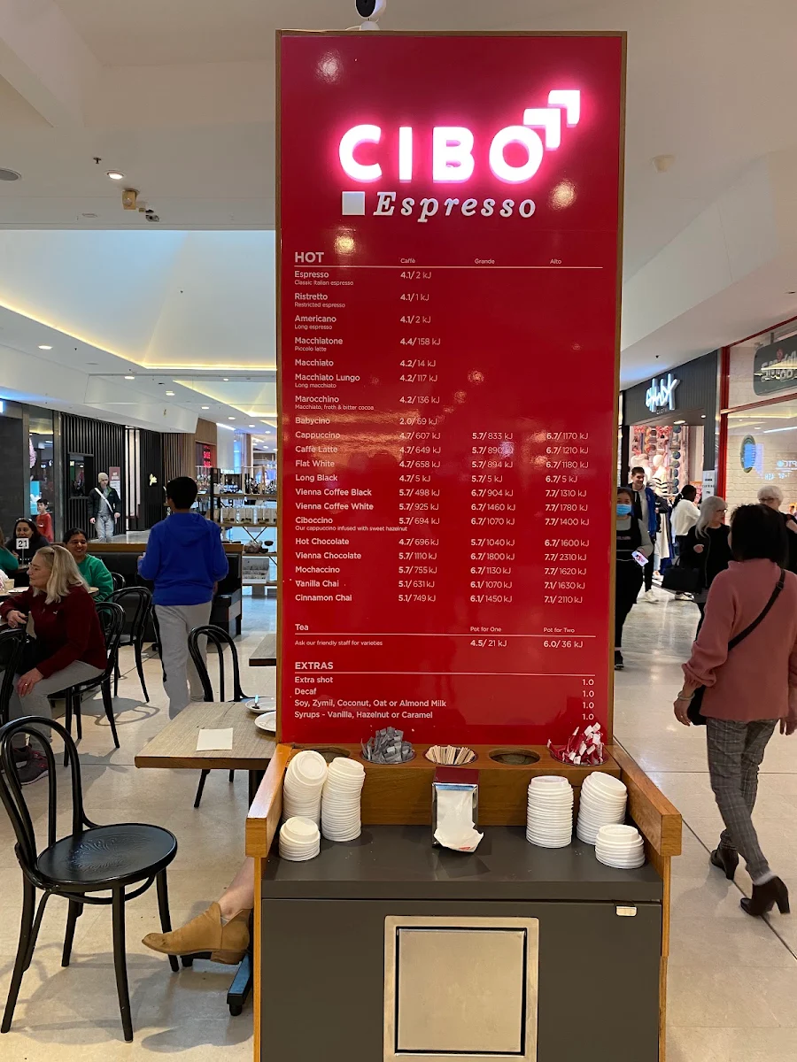 Menu, Cibo Espresso