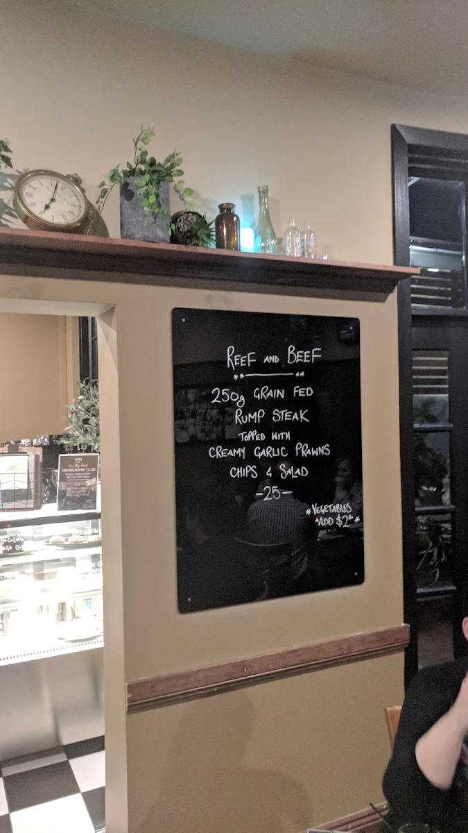 Menu, Colliery Inn Wallsend NSW