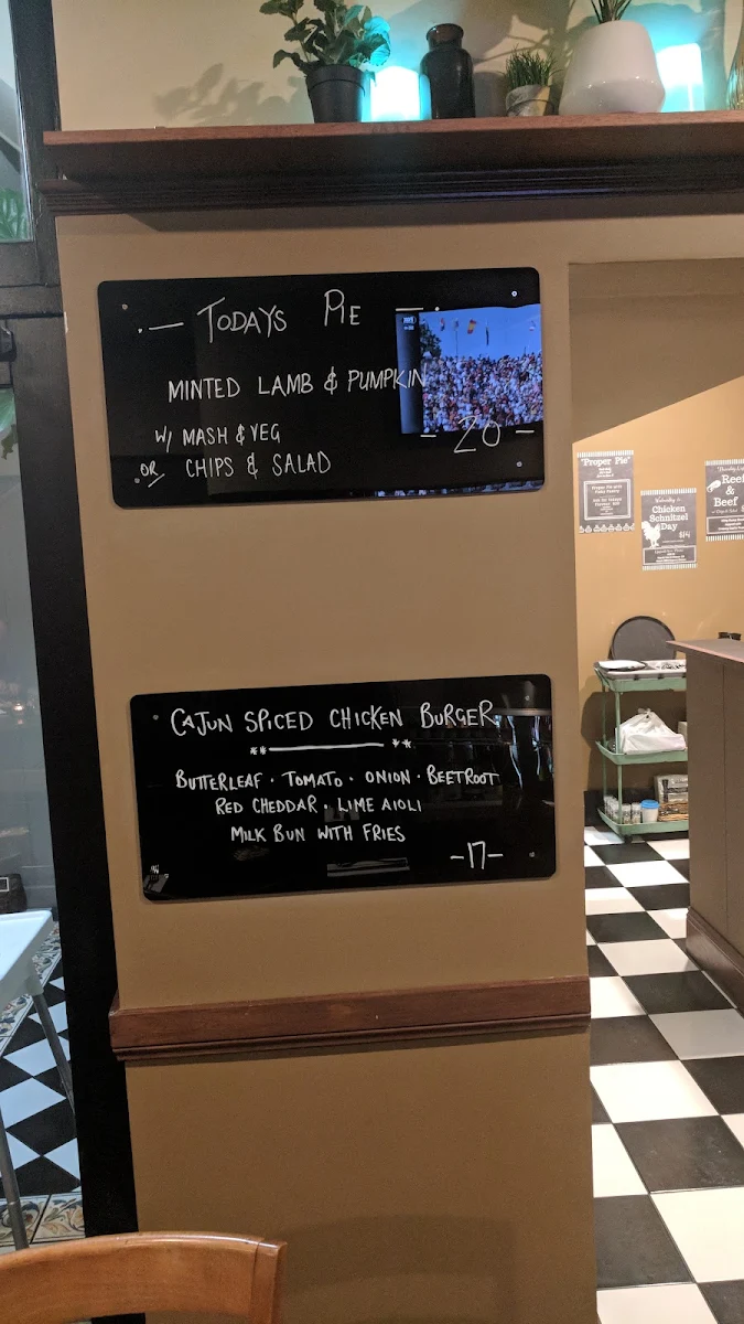 Menu, Colliery Inn Wallsend NSW