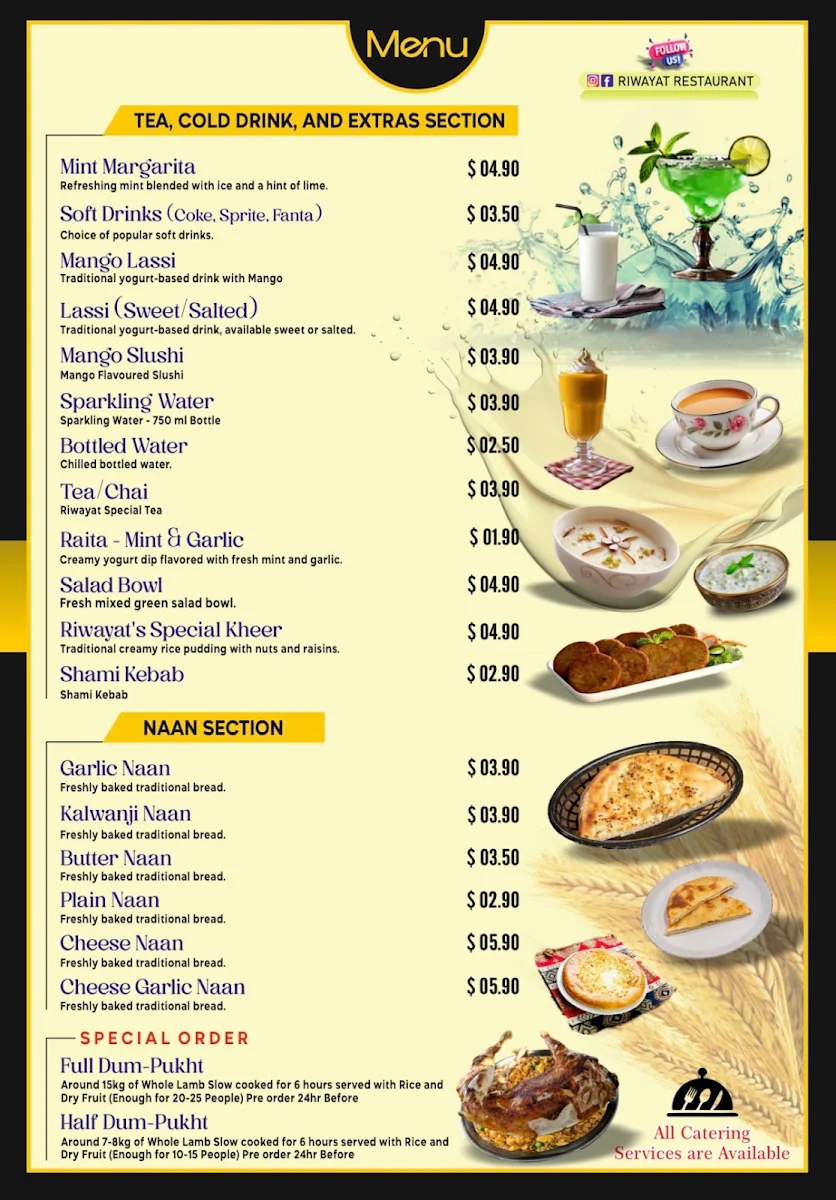 Menu, Riwayat - Traditional Pakistani Feast